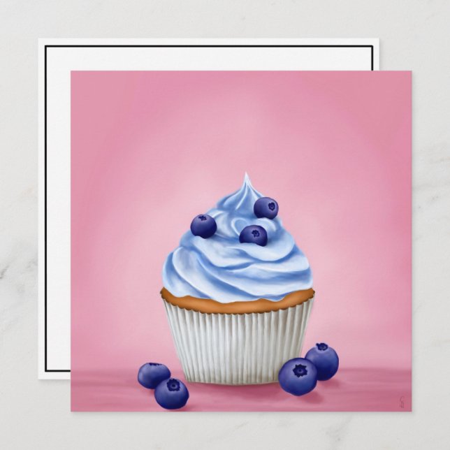 Blueberry cupcake (Front/Back)