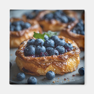 Blueberry Danish Pastry Magnet
