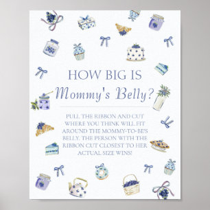 Blueberry Dessert How Big Mommys Belly  Poster