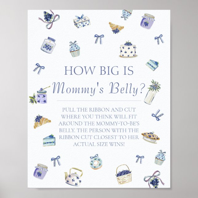 Blueberry Dessert How Big Mommys Belly  Poster (Front)
