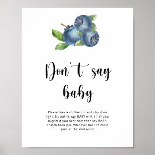 Blueberry - Don't say baby Poster