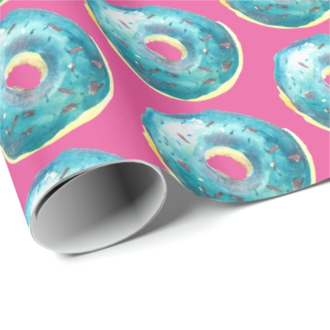 Blueberry Doughnuts Wrapping Paper (Roll Corner)