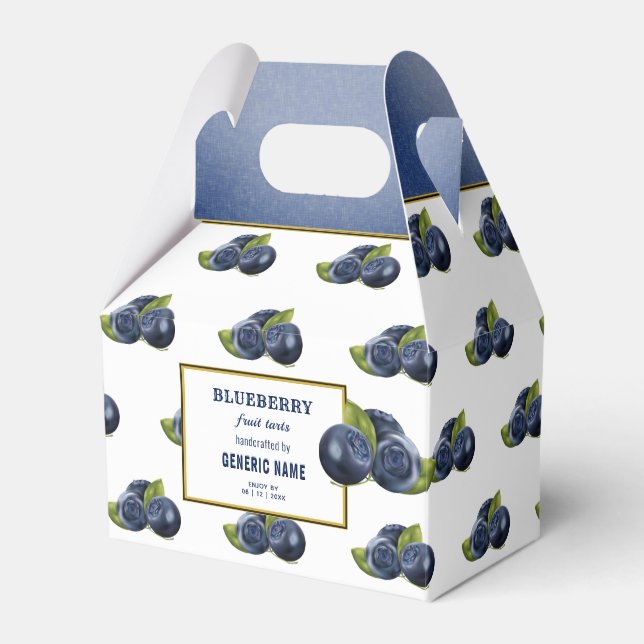 Blueberry Fruit Canning Favour Box (Front Side)