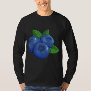 Blueberry Fruit Funny Berry Lover Eater Graphic T-Shirt
