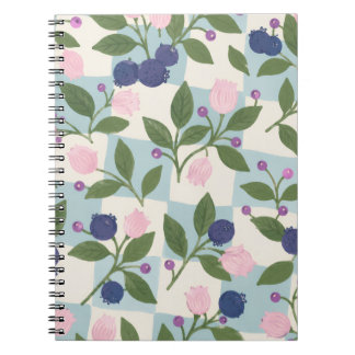 Blueberry Garden Floral notebook