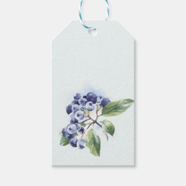Blueberry Gift Tags (Front)