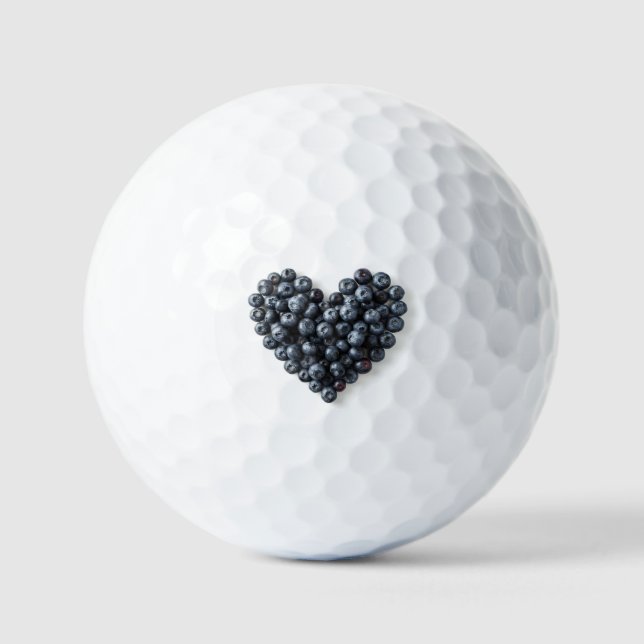 Blueberry Heart Golf Balls (Front)