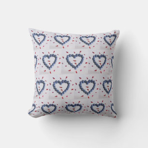 Blueberry hearts cushion