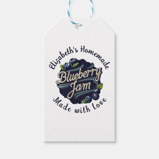 Blueberry Jam Gift Tags (Front)