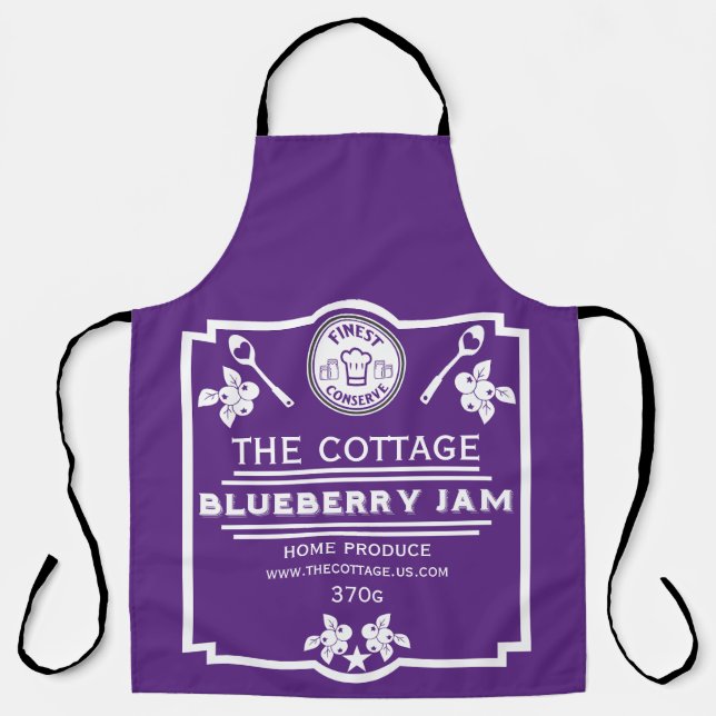 Blueberry Jam Seller Apron (Front)