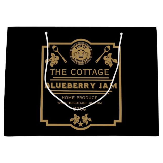 Blueberry Jam Seller Large Gift Bag (Front)
