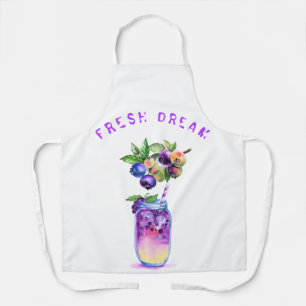 Blueberry Juice Cool Drink Party Apron
