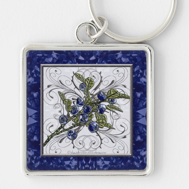Blueberry Key Ring (Front)