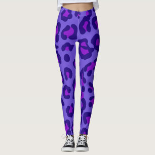 Blueberry leopard Leggings