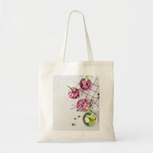 blueberry lime drinks tote bag