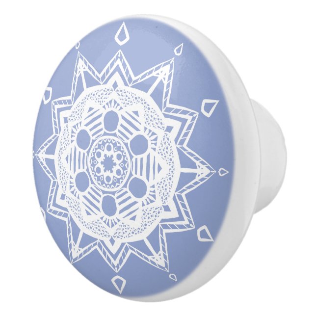 Blueberry Mandala Ceramic Knob (Right)