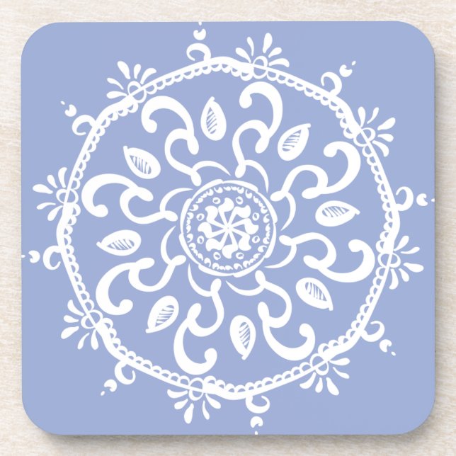 Blueberry Mandala Coaster (Front)