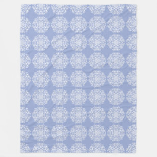 Blueberry Mandala Fleece Blanket