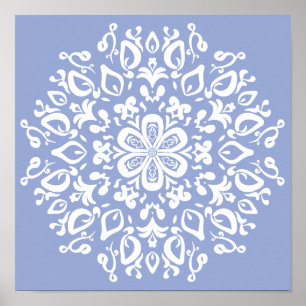 Blueberry Mandala Poster
