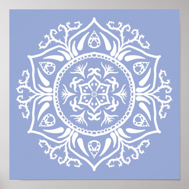 Blueberry Mandala Poster (Front)