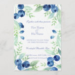 Blueberry Midsummer Rustic Berry Wedding Invitation<br><div class="desc">Adorable and editable wedding design with wonderful blueberry summer frame and rustic vintage paper by UtART. Customisable Paper Cups Plates, Wine Labels, Wedding invitations, Save the Date Invitations, Directions, Accommodation and Information cards. All things you need for your most beautiful day in life. This is the best and Number 1...</div>