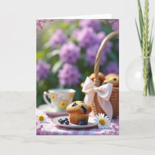 Blueberry Muffin Birthday Card