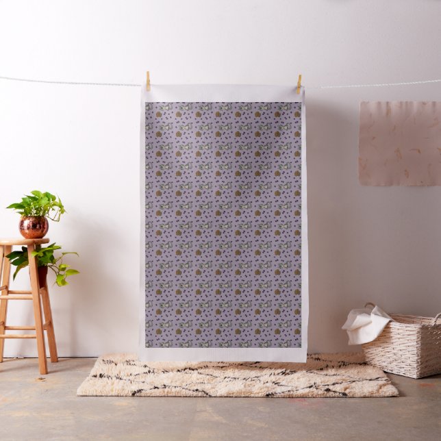 Blueberry Muffin Bloop Kitty Pattern Fabric (In Situ)