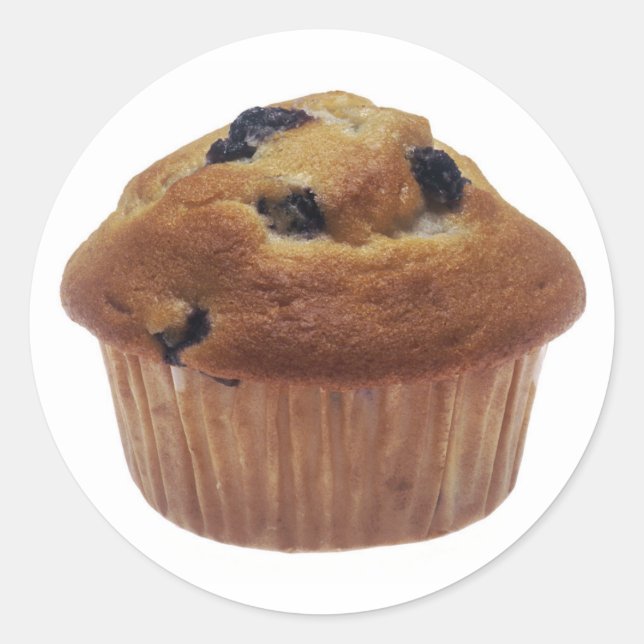 Blueberry Muffin Classic Round Sticker (Front)
