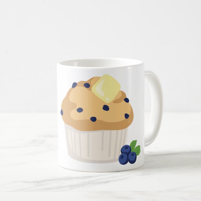 Blueberry Muffin Coffee Mug (Front Right)