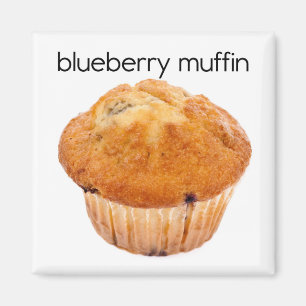 Blueberry Muffin Refrigerator Magnet