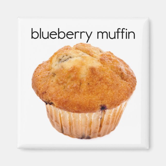 Blueberry Muffin Refrigerator Magnet (Front)