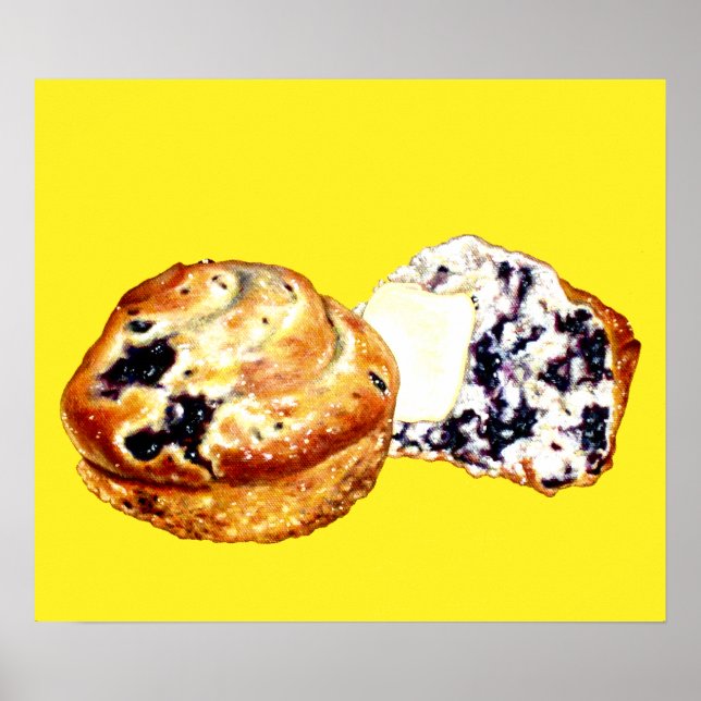 Blueberry Muffins Poster (Front)