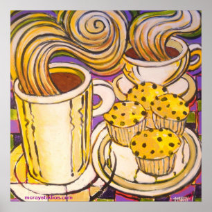 "Blueberry Muffins" Poster