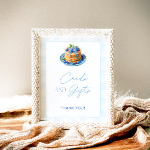 Blueberry Pancake Baby Brunch Cards and Gifts Poster
