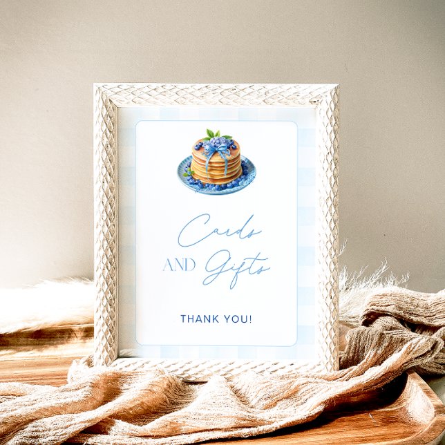 Blueberry Pancake Baby Brunch Cards and Gifts Poster (Creator Uploaded)