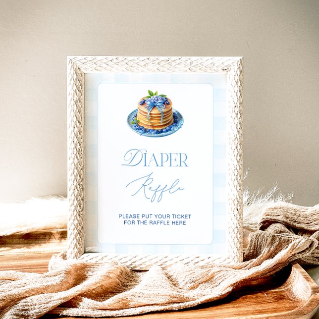 Blueberry Pancake Baby Brunch Diaper Raffle Poster (Creator Uploaded)