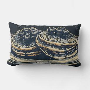 Blueberry Pancakes Throw Pillow