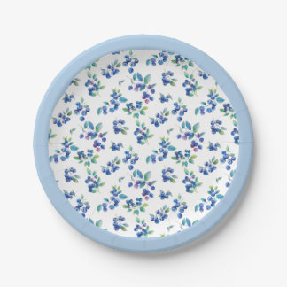 Blueberry Paper Plate