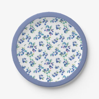 Blueberry Paper Plate