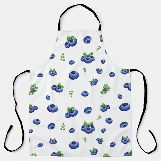 Blueberry Pattern Apron (Front)