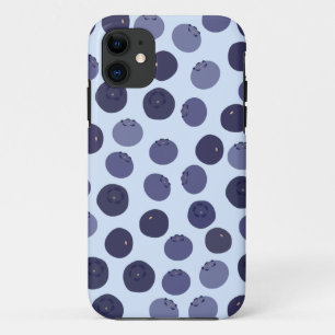 Blueberry Pattern iPhone 11 Case