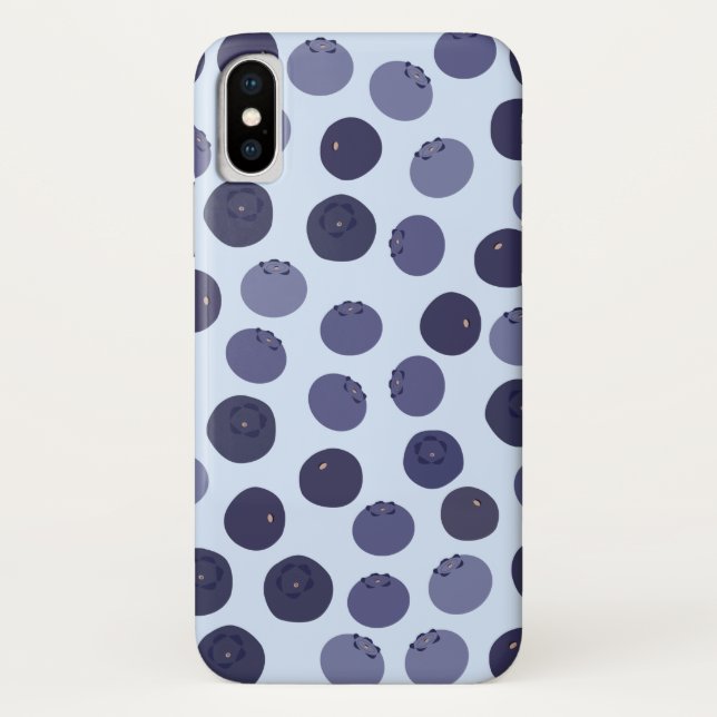 Blueberry Pattern Case-Mate iPhone Case (Back)