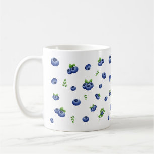 Blueberry Pattern Coffee Mug