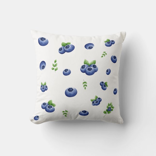 Blueberry Pattern Cushion (Front)