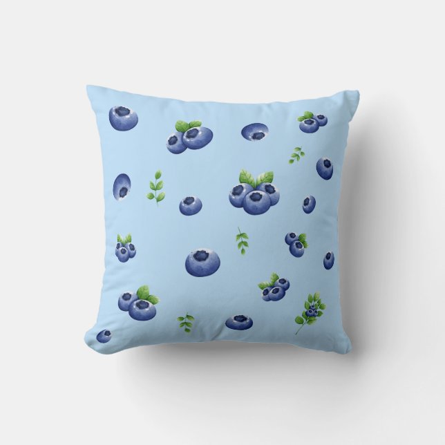 Blueberry Pattern Cushion (Front)
