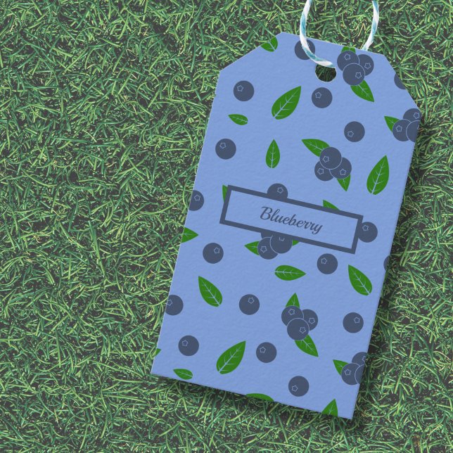 Blueberry pattern Gift Tag (Blueberry Gift Tag)
