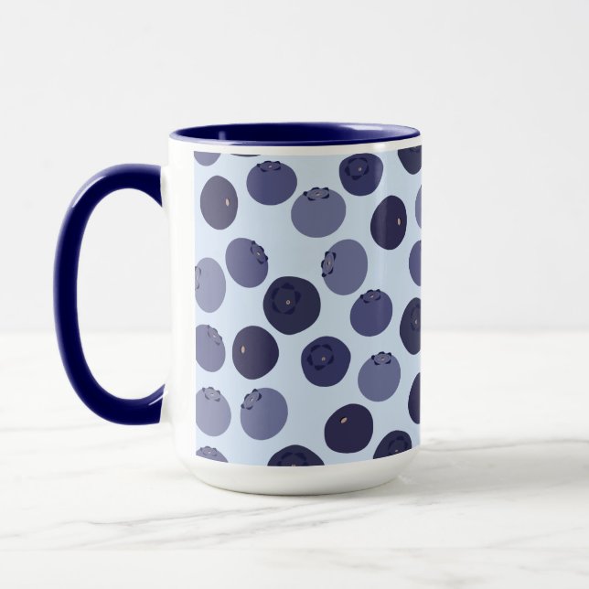 Blueberry Pattern Mug (Left)