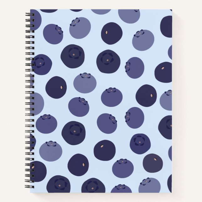Blueberry Pattern Notebook (Front)