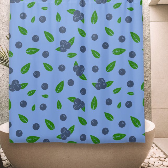 Blueberry pattern Shower Curtain (Blueberry pattern Shower Curtain)