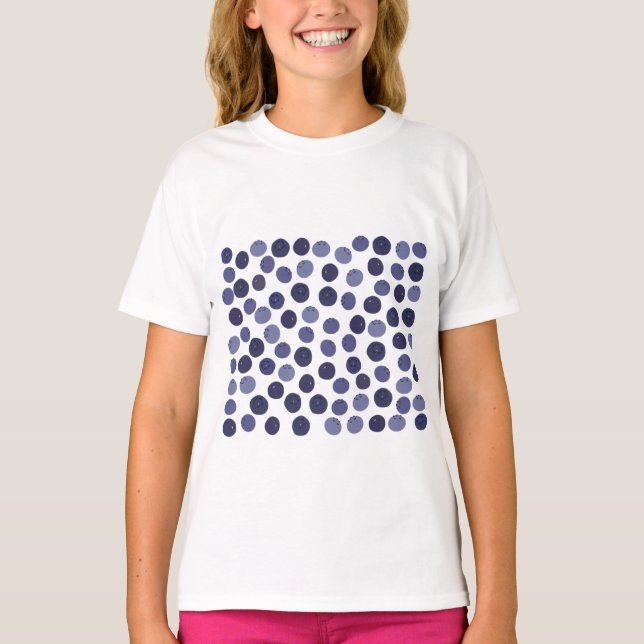Blueberry Pattern T-Shirt (Front)